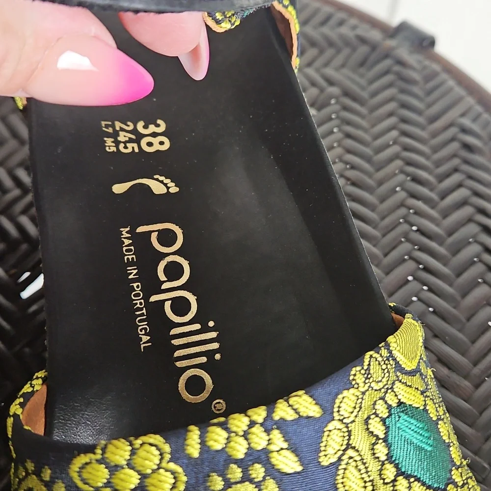 BIRKENSTOCK Papillio Eve Mash ankle wrap wedge sandals US 7 - Picture 6 of 10